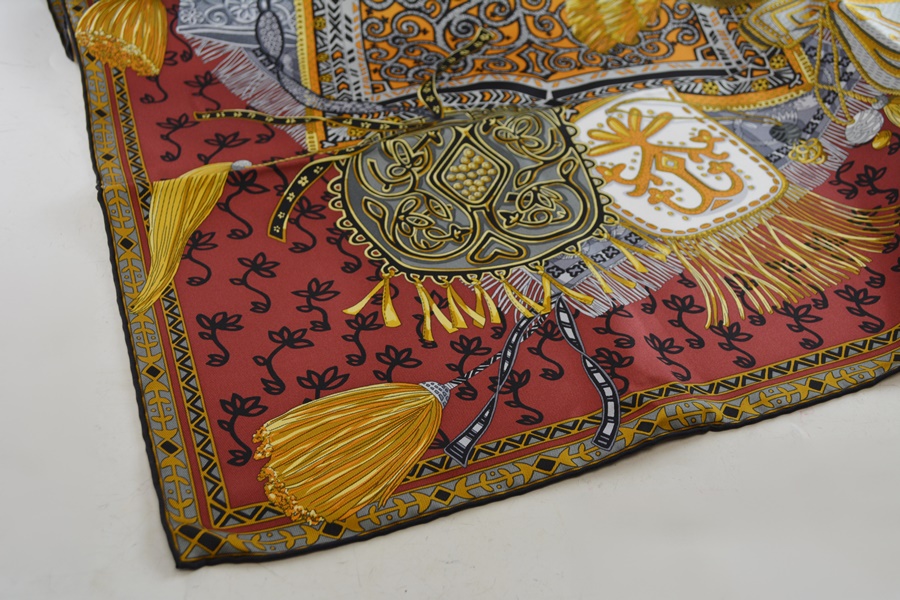 Hermes "Cavaliers du Caucase" Twill Silk Scarf