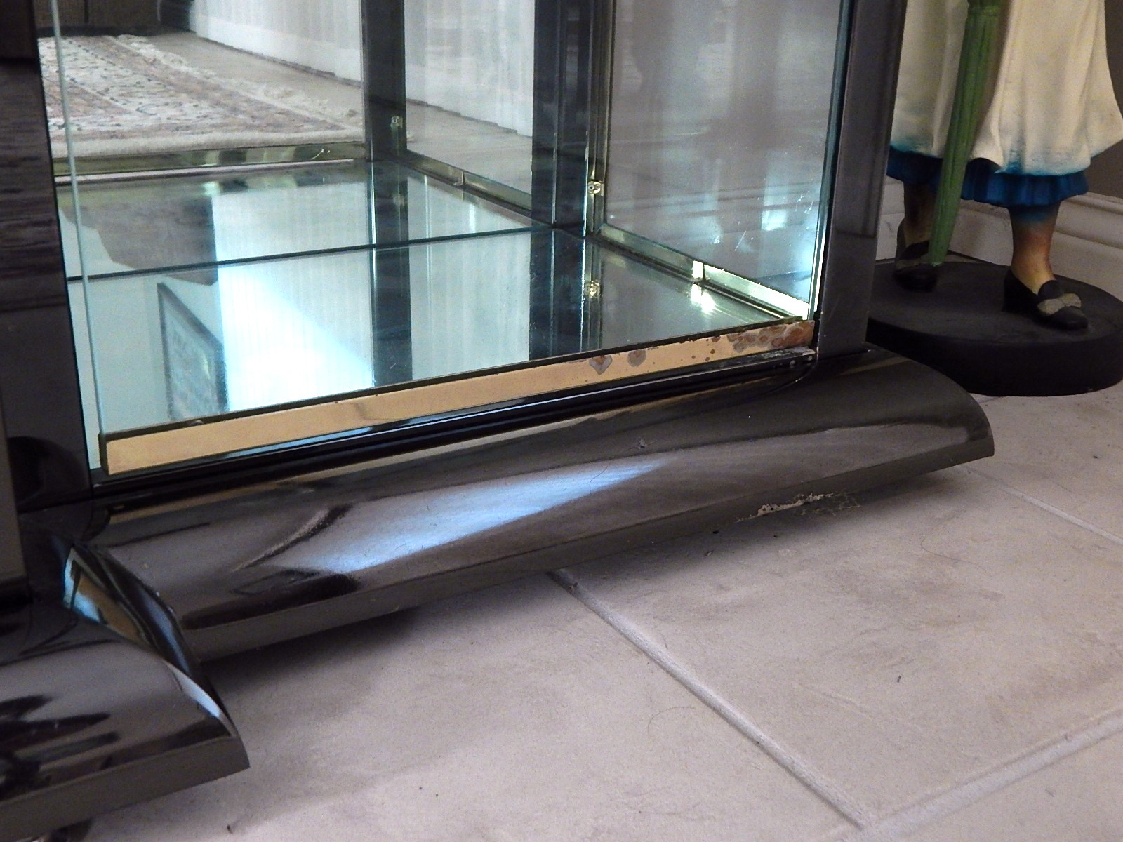 Large Contemporary Glass Display/China Cabinet