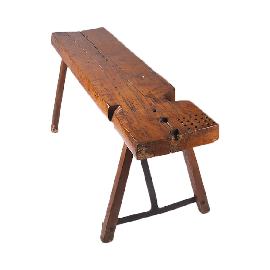 Antique Wooden Sailmakers Bench