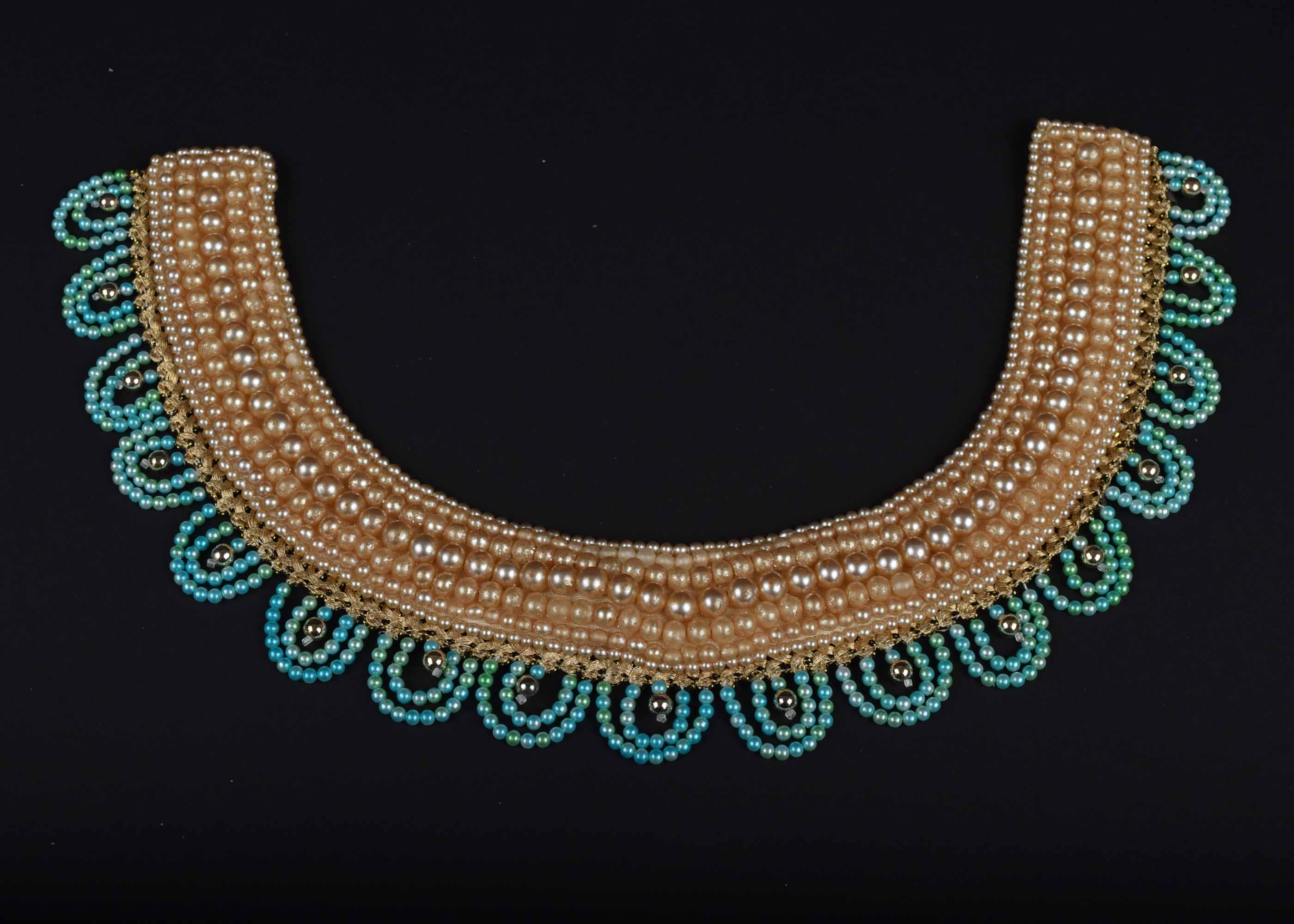 Pair of Vintage Faux Pearl Collars