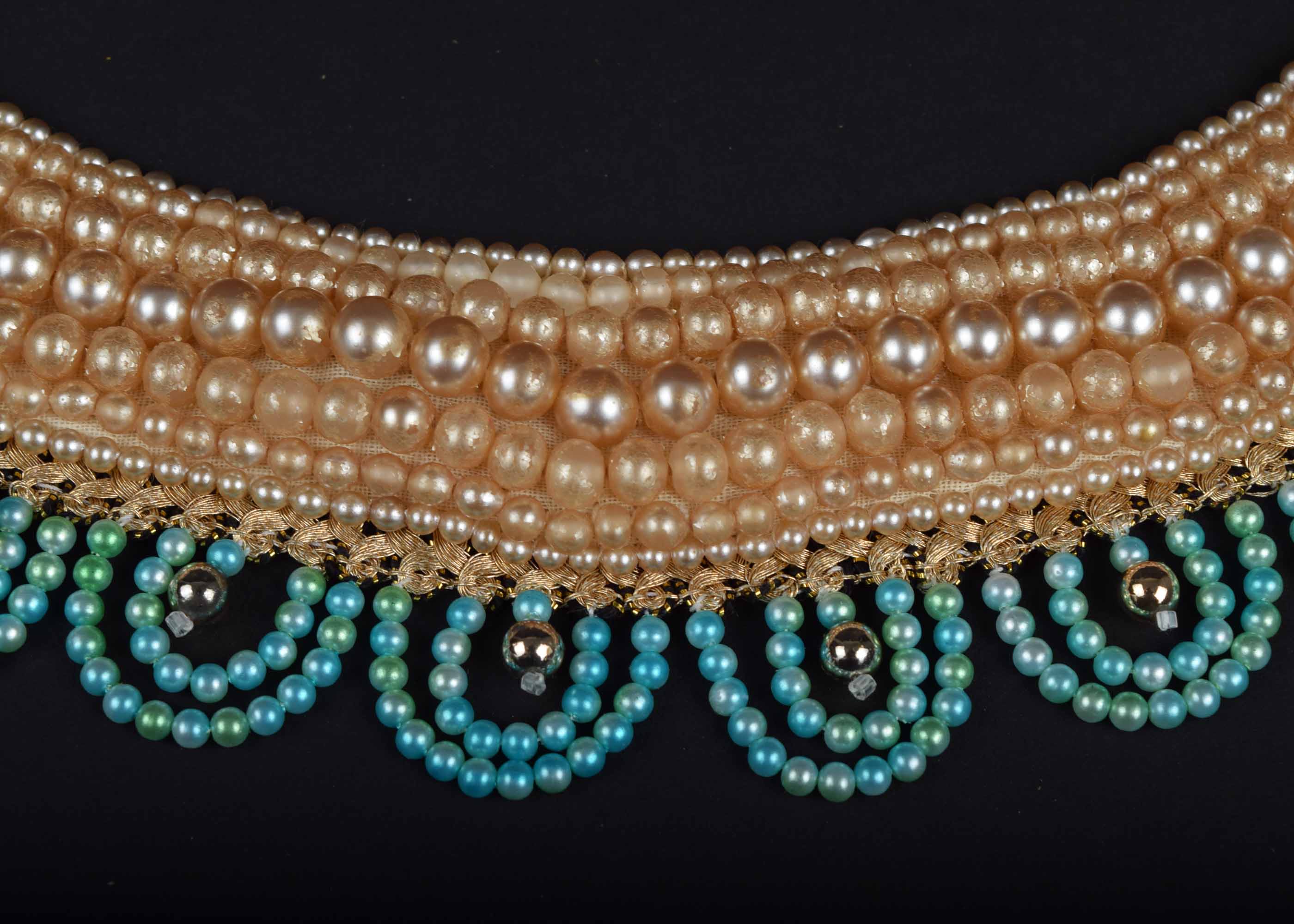 Pair of Vintage Faux Pearl Collars