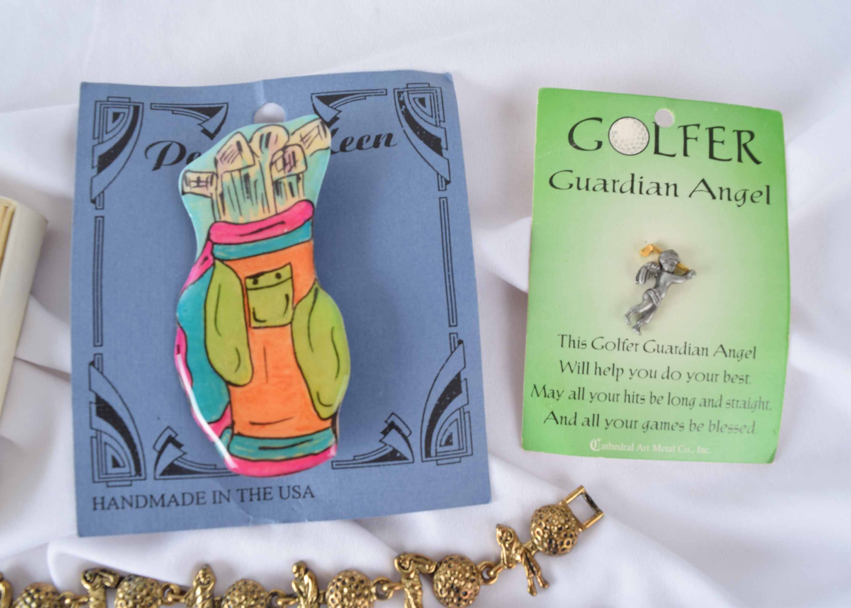 Women's Golf Themed Costume Jewelry Assortment