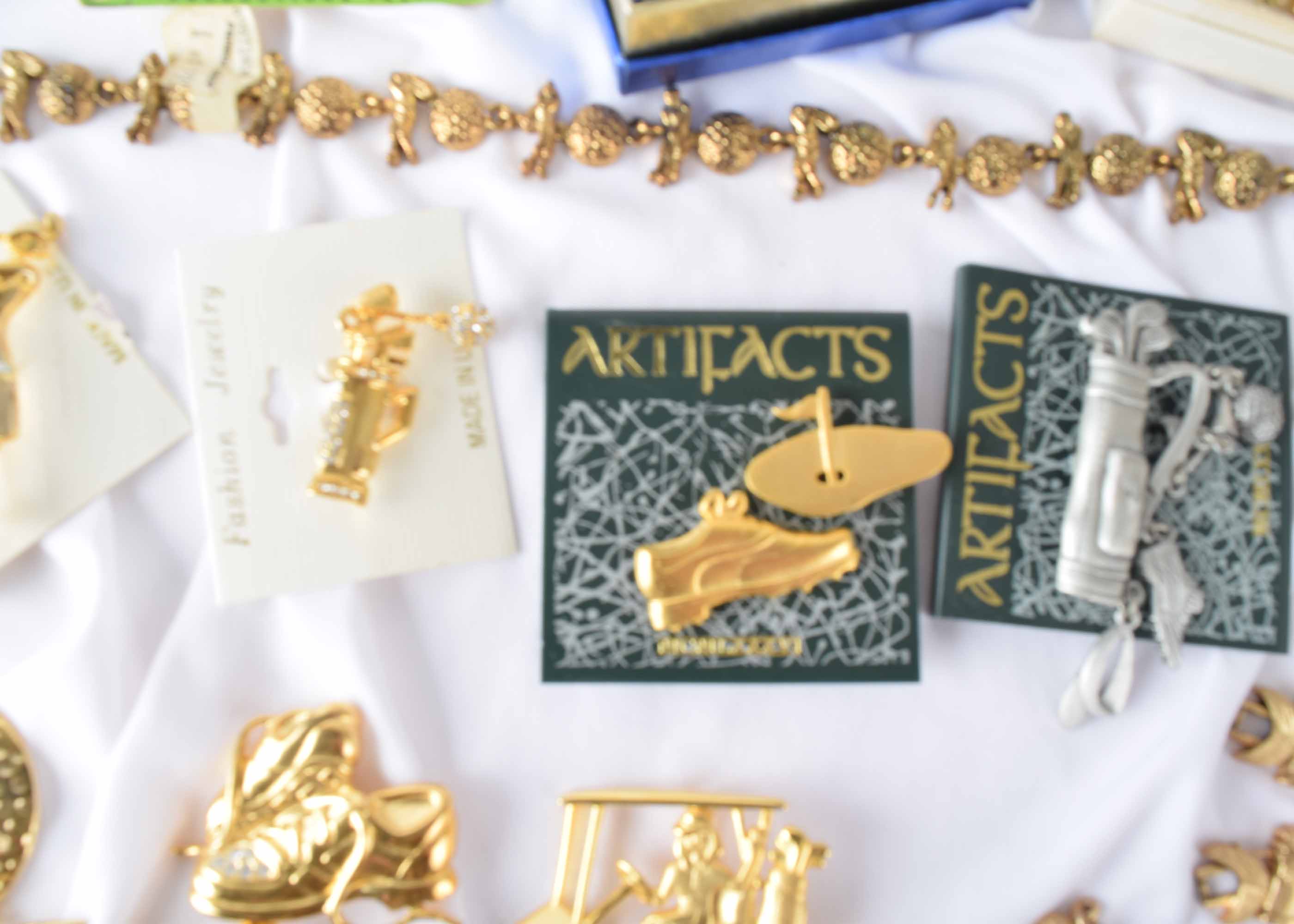 Women's Golf Themed Costume Jewelry Assortment