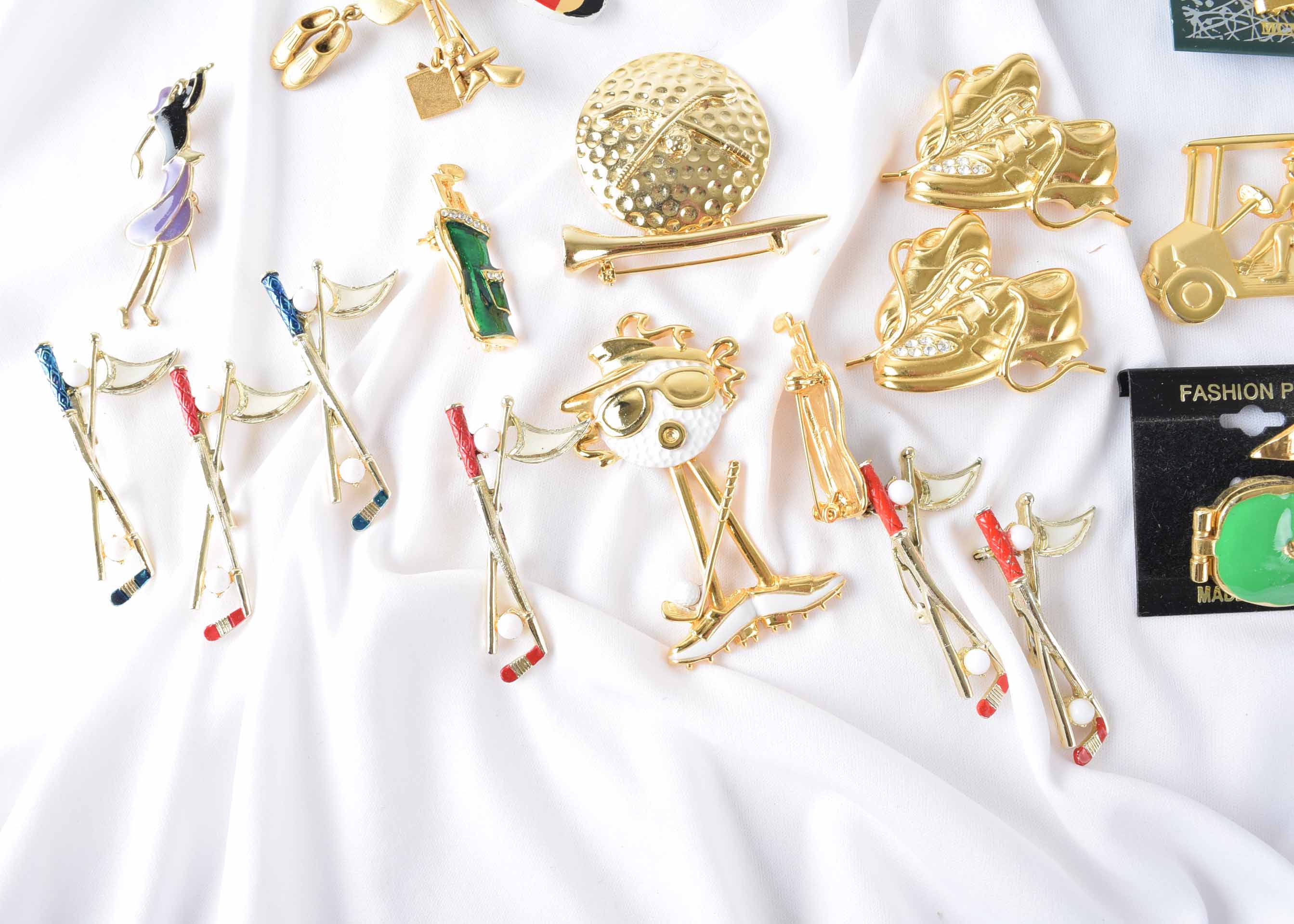 Women's Golf Themed Costume Jewelry Assortment