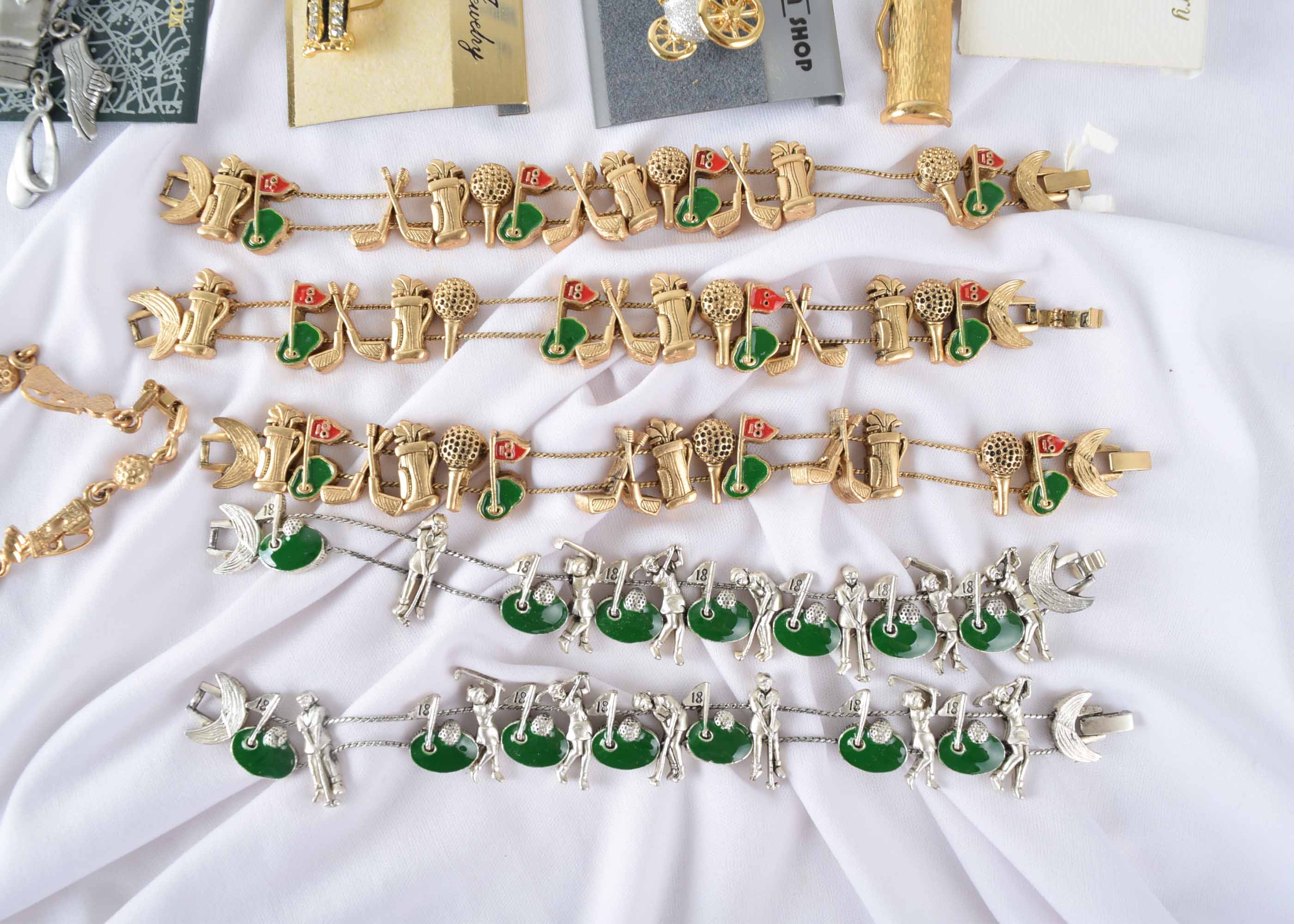 Women's Golf Themed Costume Jewelry Assortment
