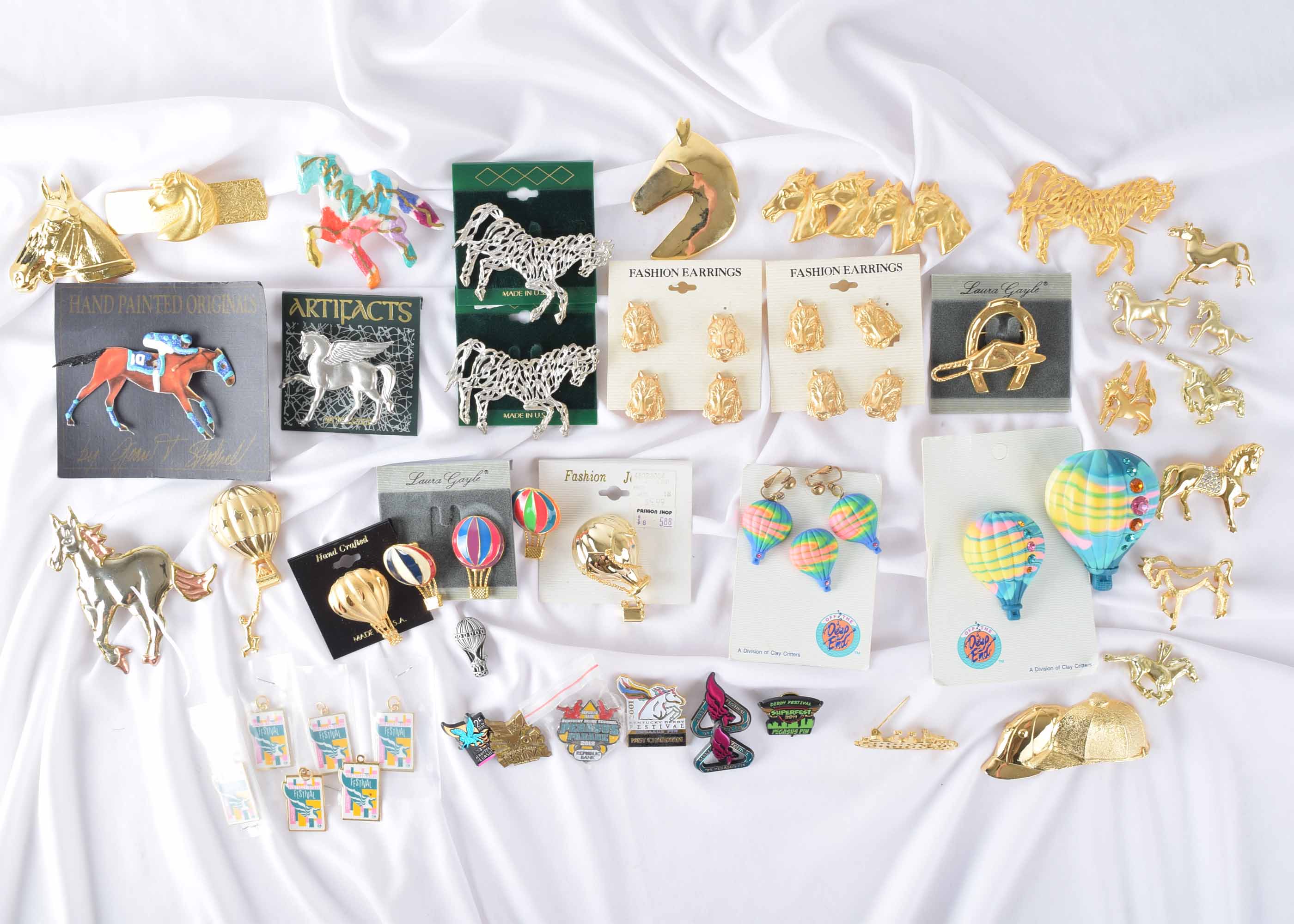 Women's Kentucky Derby Themed Costume Jewelry Assortment