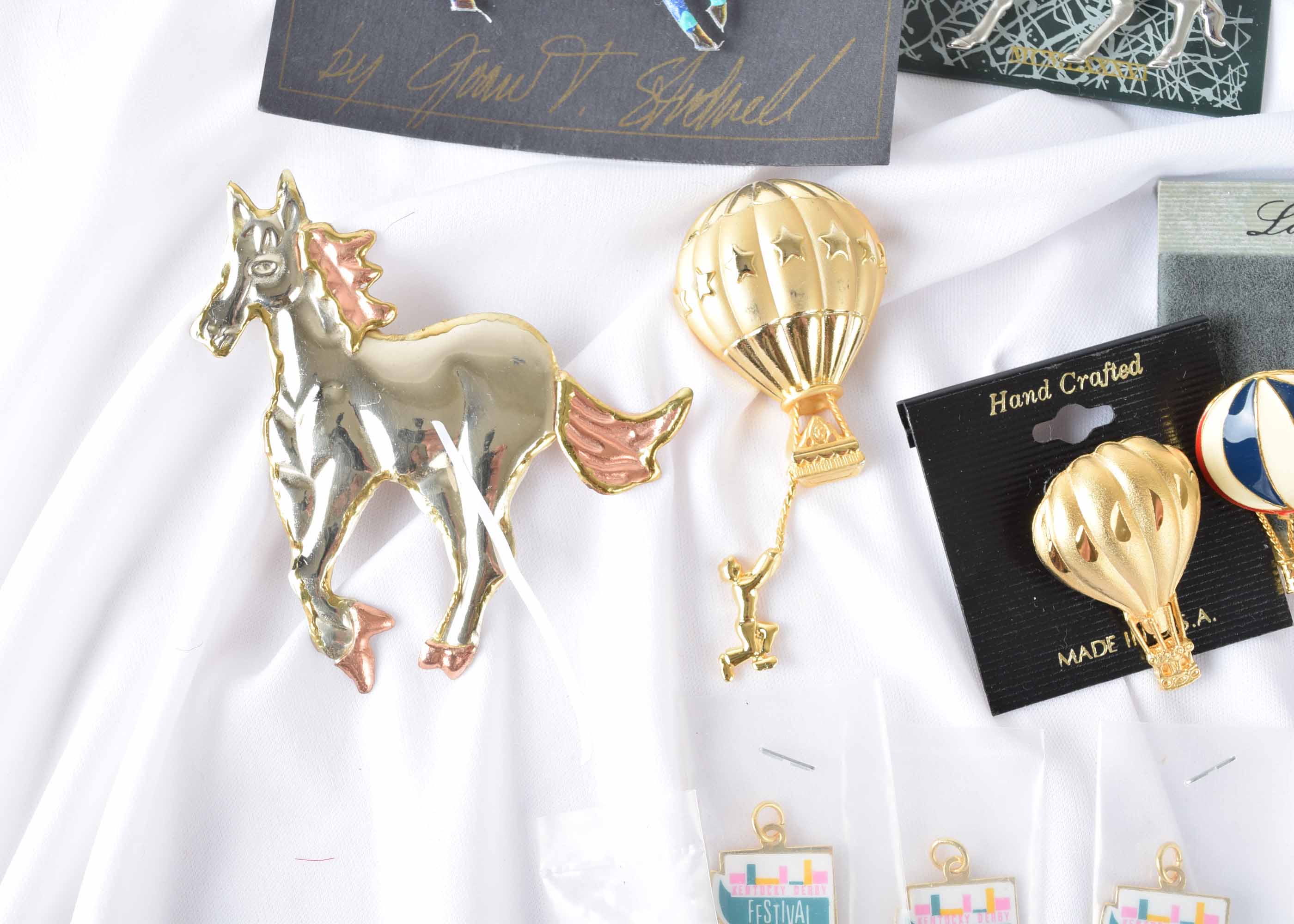 Women's Kentucky Derby Themed Costume Jewelry Assortment