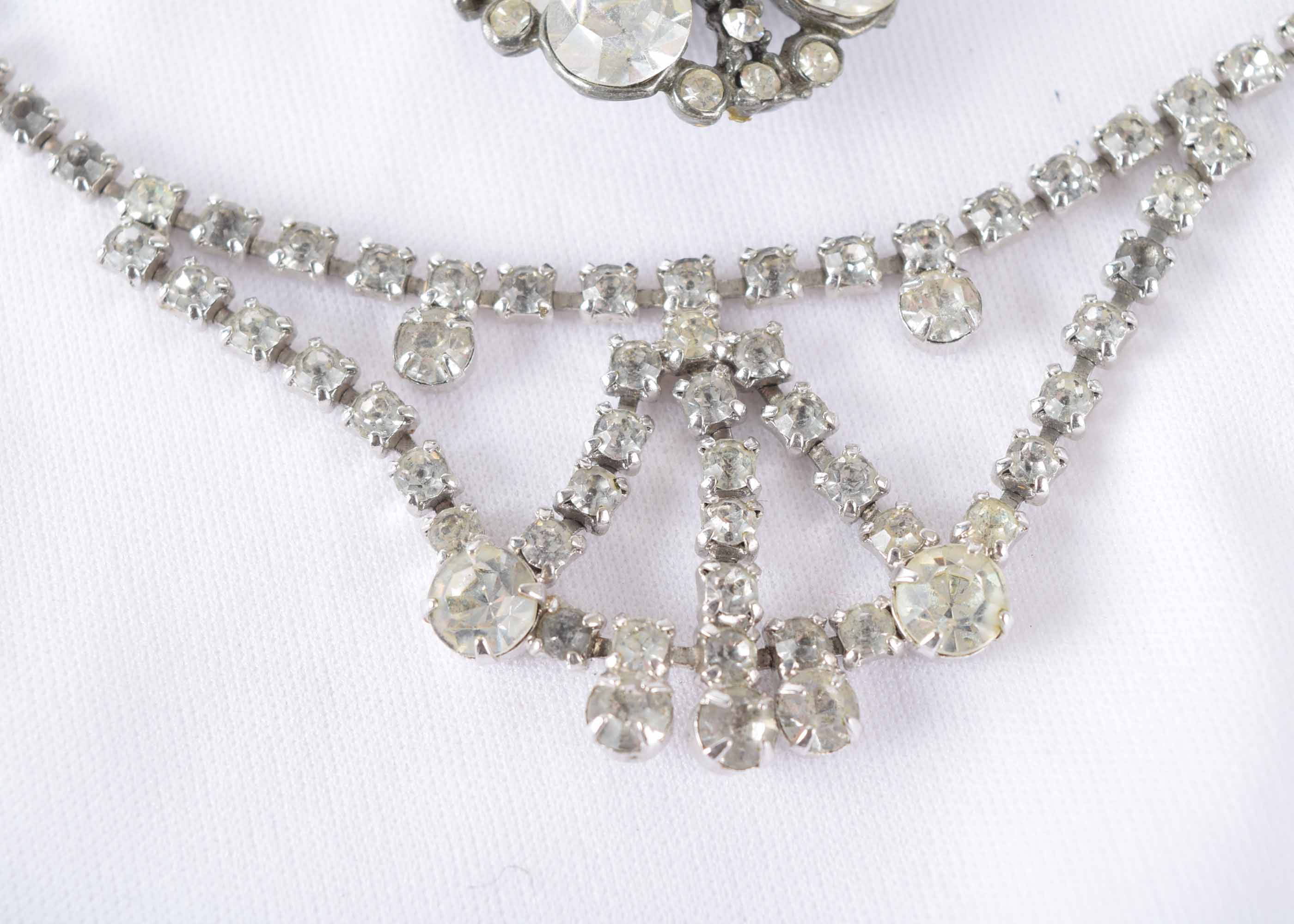 Vintage Women's Rhinestone Jewelry with Doctor Dress Clip Pin