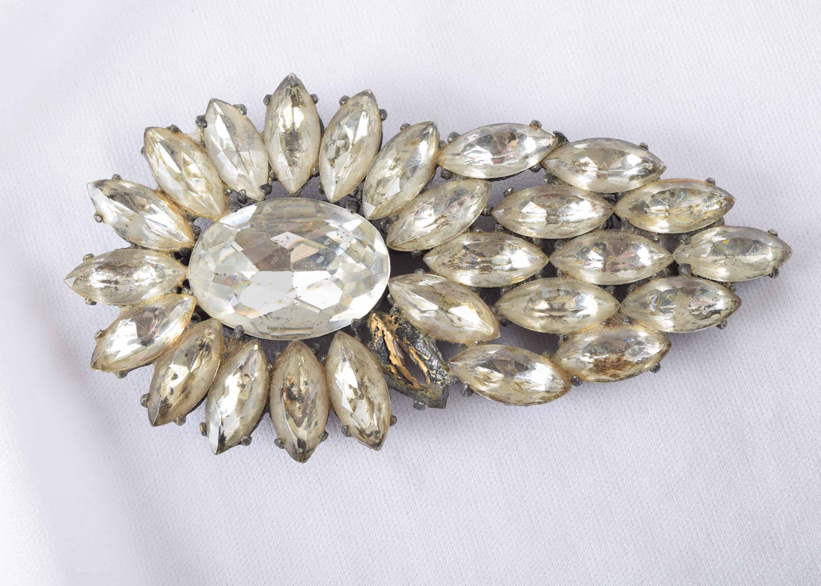 Vintage Women's Rhinestone Jewelry with Doctor Dress Clip Pin