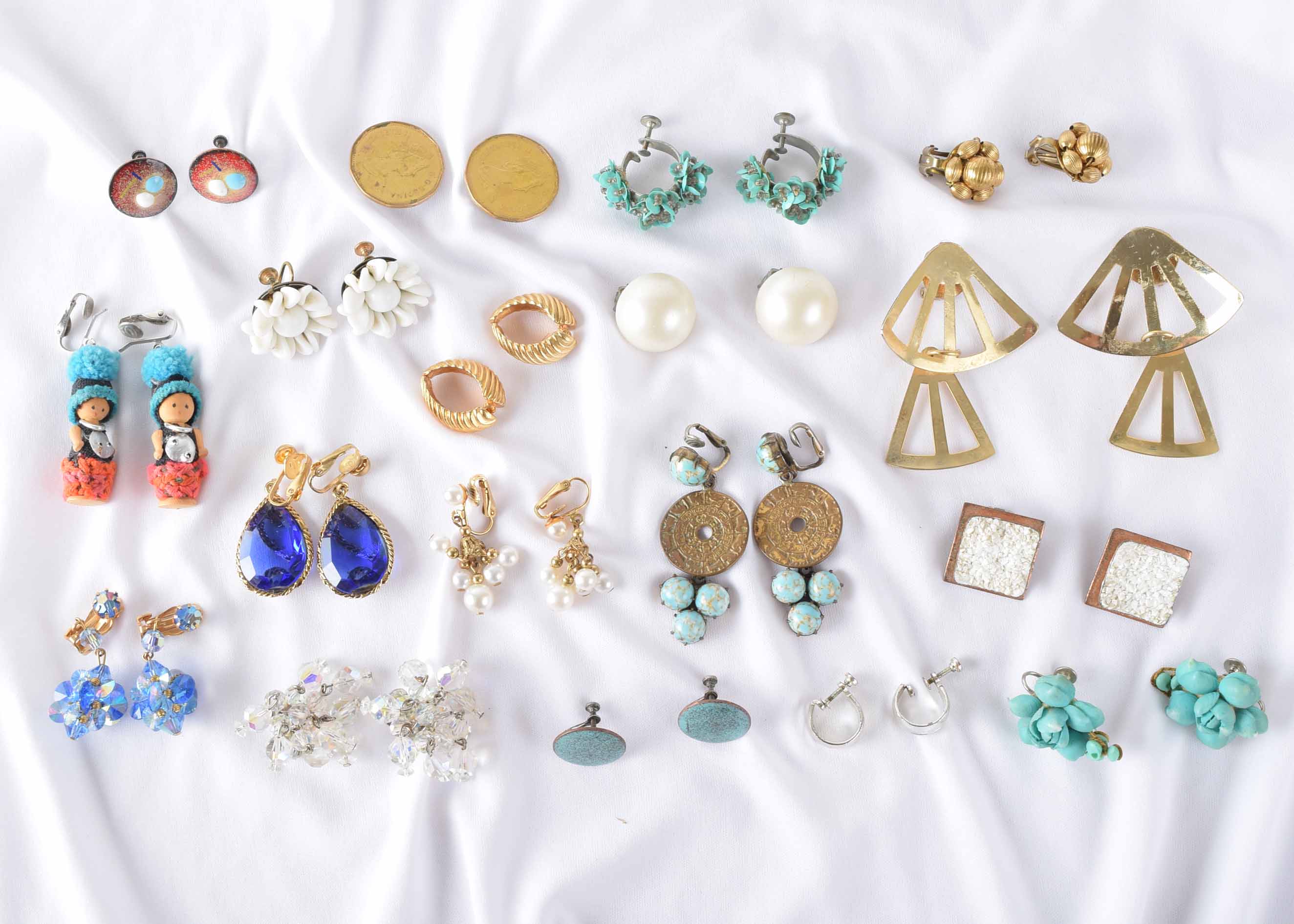 Vintage Women's Clip and Screw Back Earring Collection
