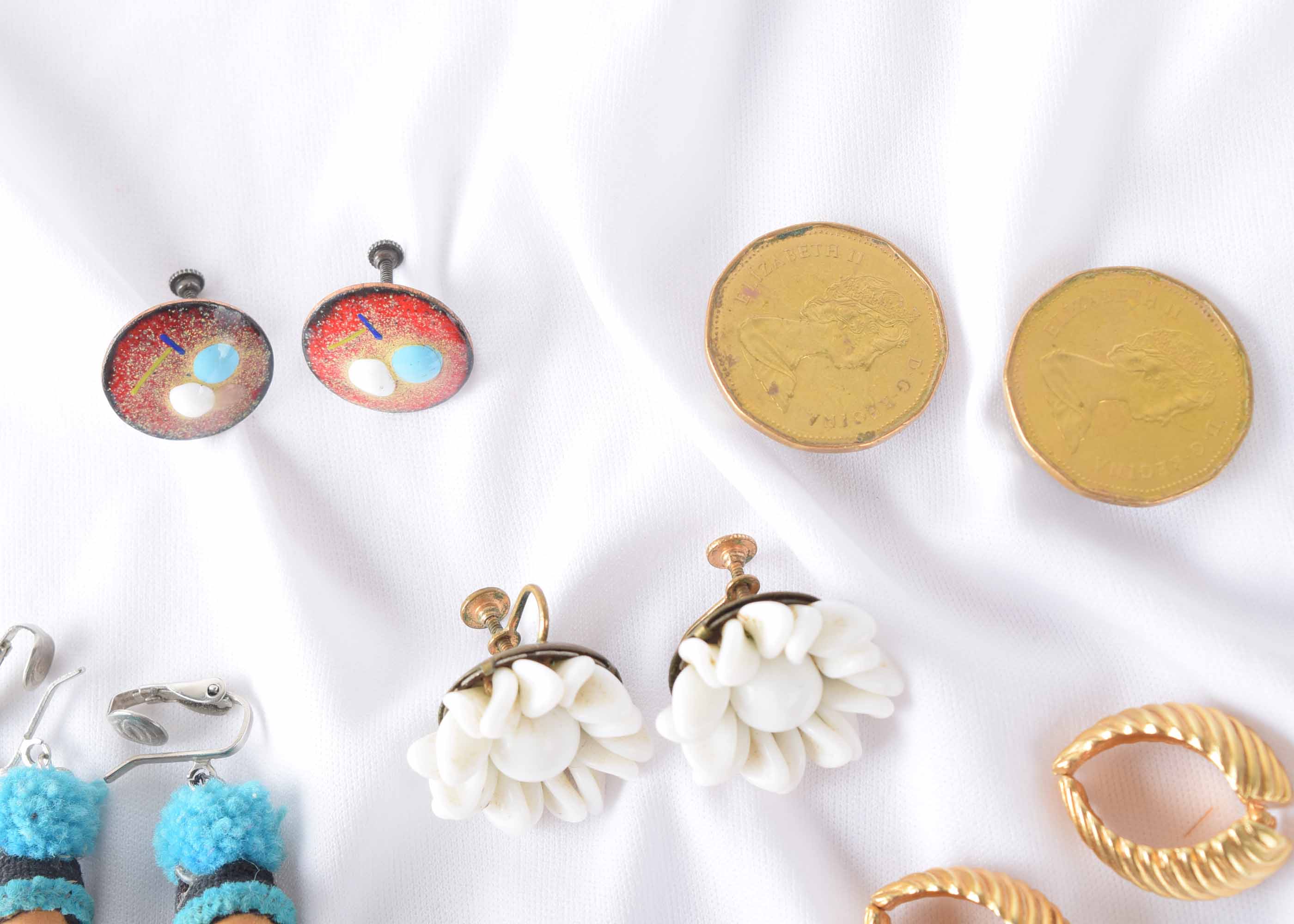 Vintage Women's Clip and Screw Back Earring Collection