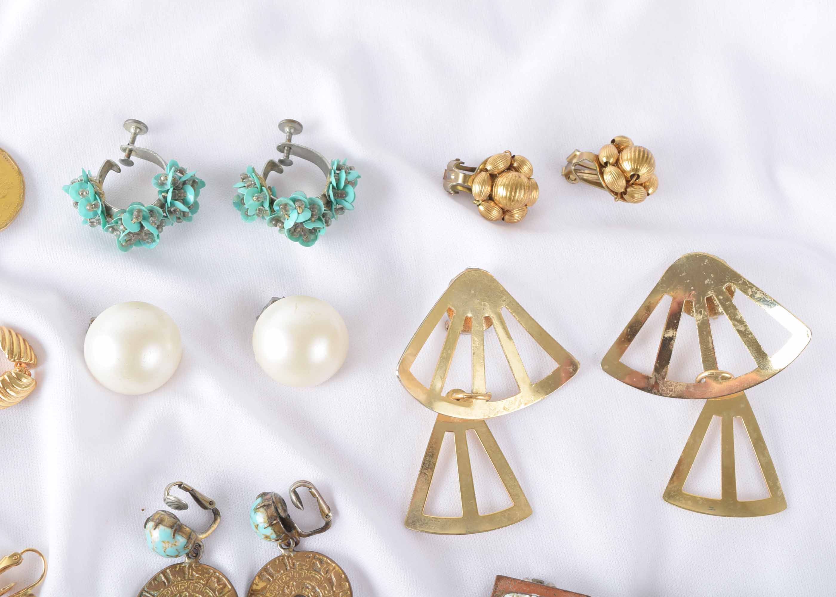 Vintage Women's Clip and Screw Back Earring Collection