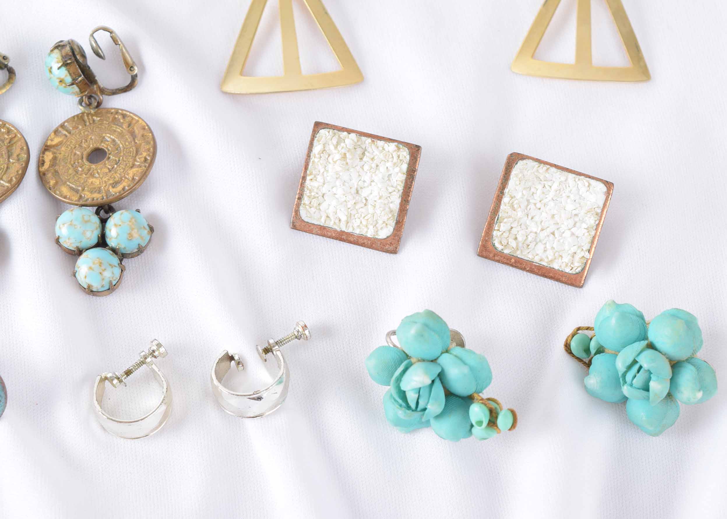 Vintage Women's Clip and Screw Back Earring Collection