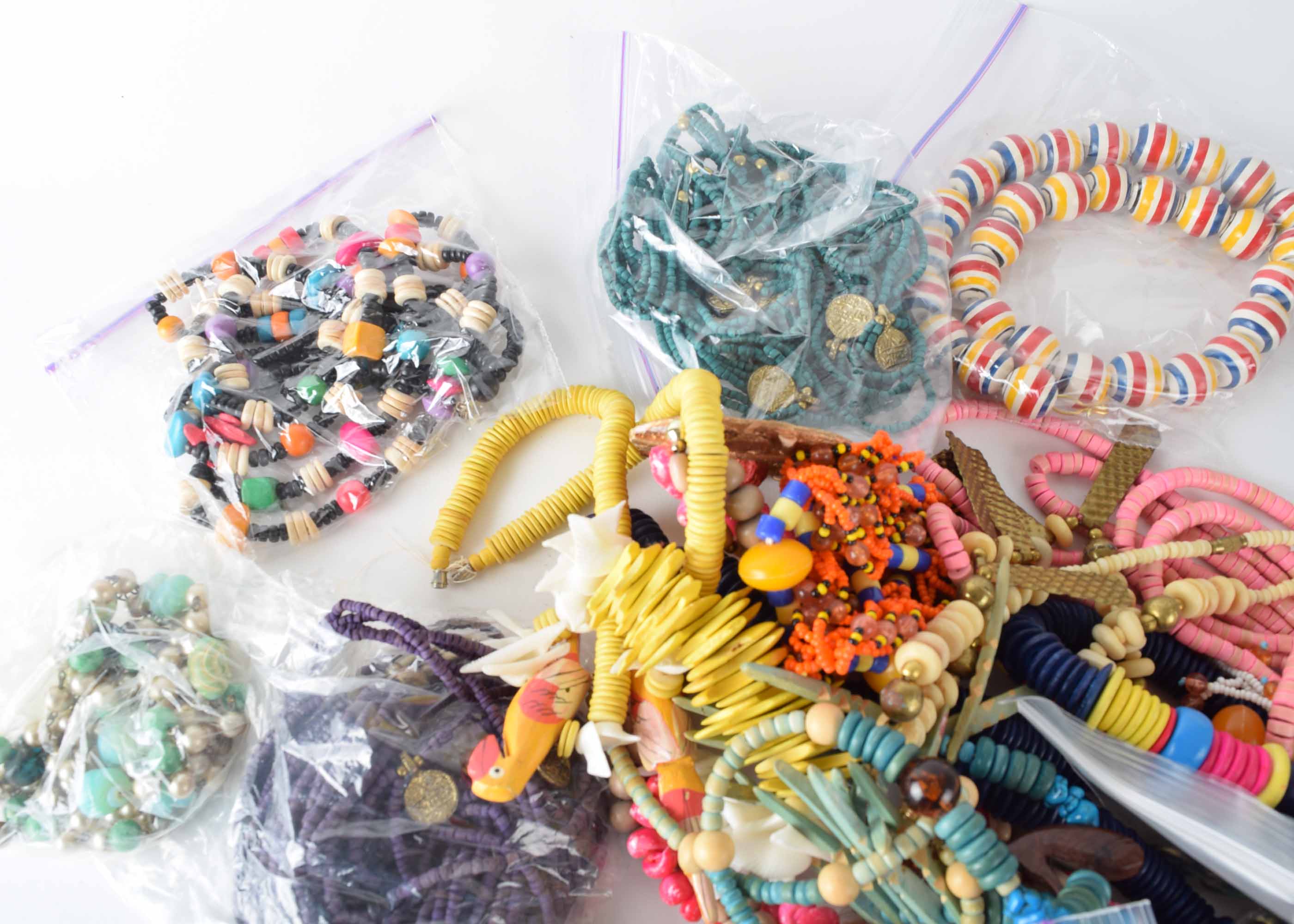 Colorful 1980's Chunky Jewelry