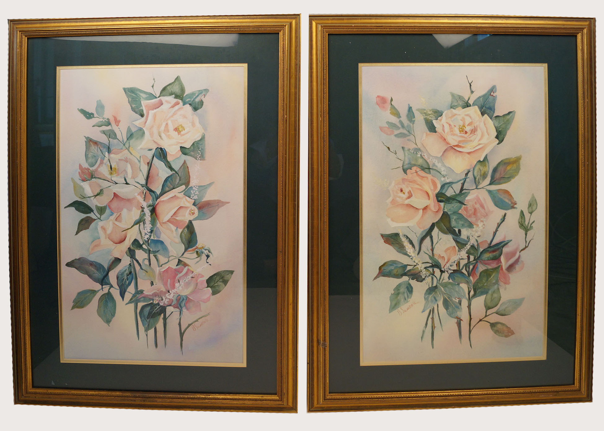 Pair of  Blanche Sumrall Watercolors