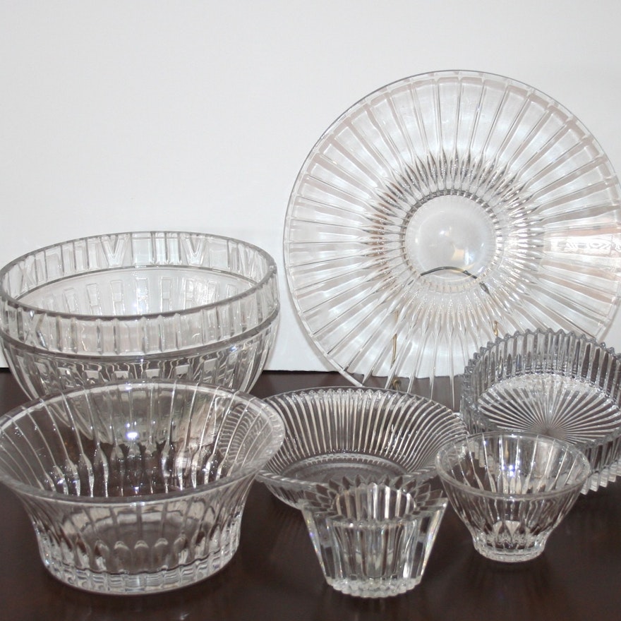 Ribbed Crystal Bowls