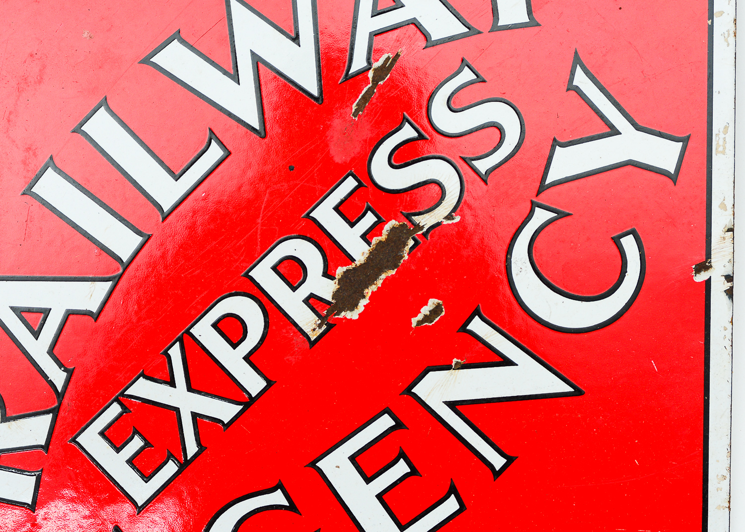 Circa 1917 Railway Express Agency Sign