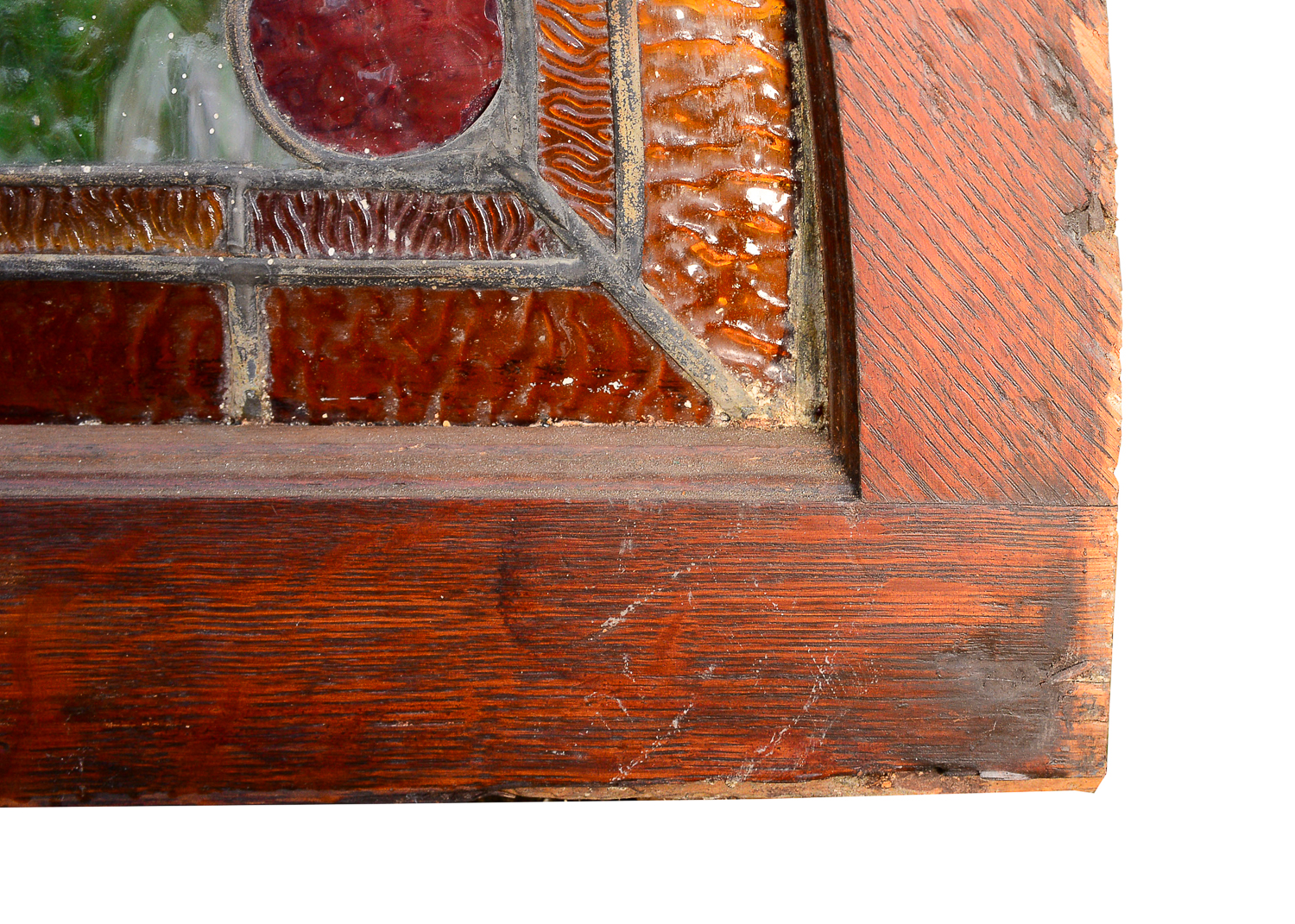 Antique Stained Glass Transom Window