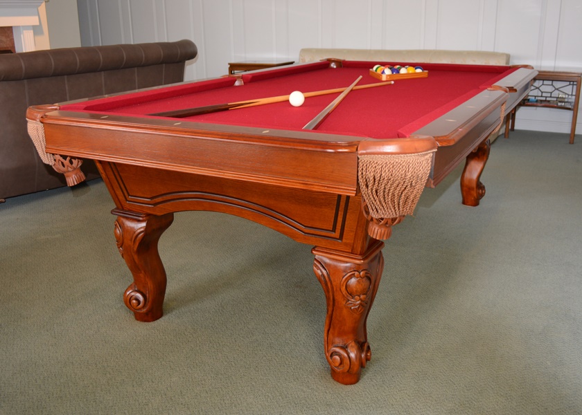 Beringer "Ambrosia" Eight Foot Billiards Table