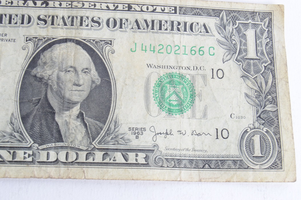 Collection of 1963 Series B Dollar Bills