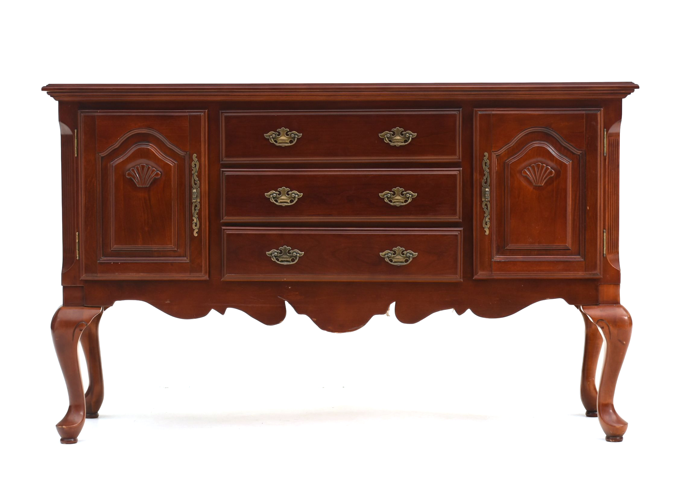 Queen Anne Style Cherry Sideboard