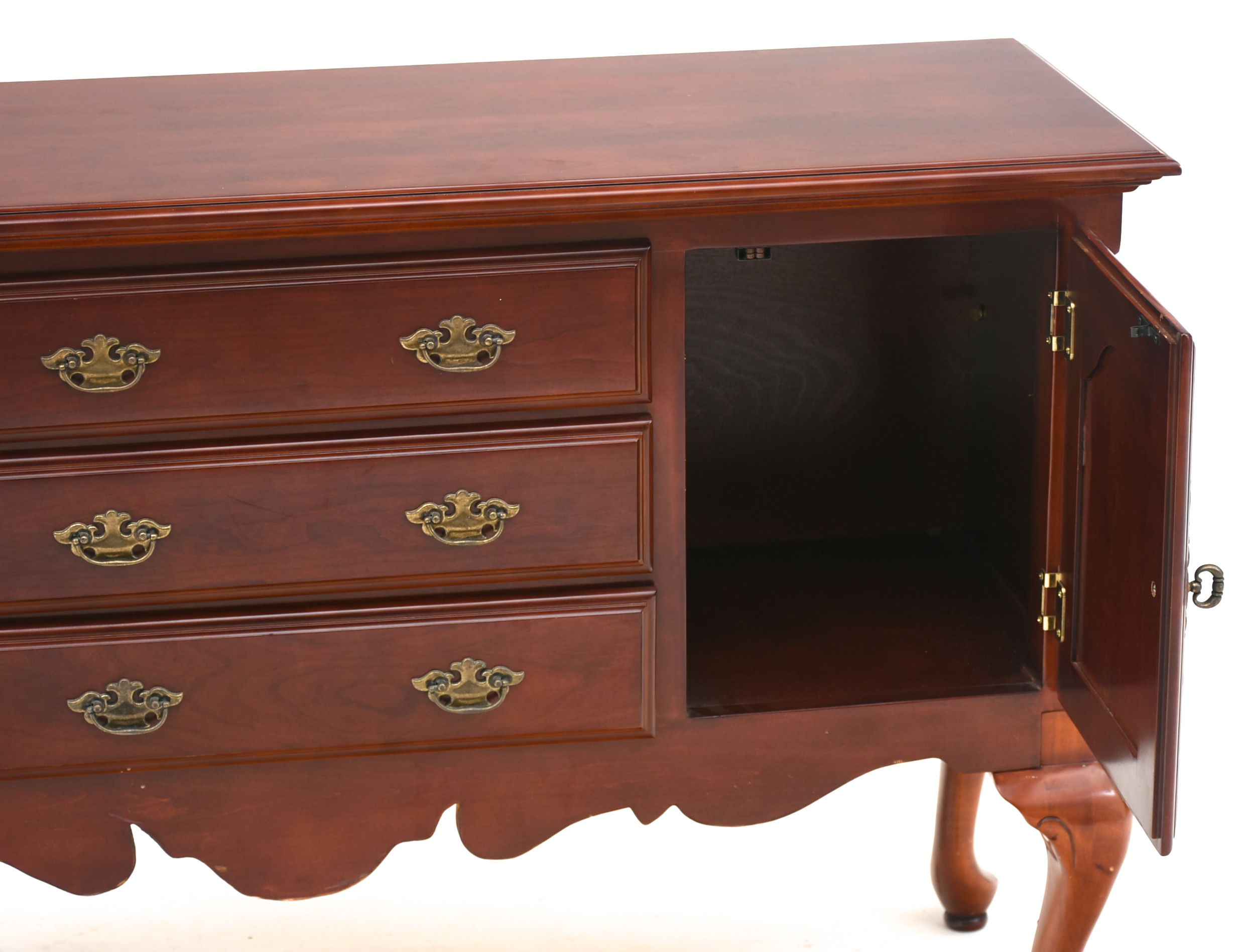 Queen Anne Style Cherry Sideboard