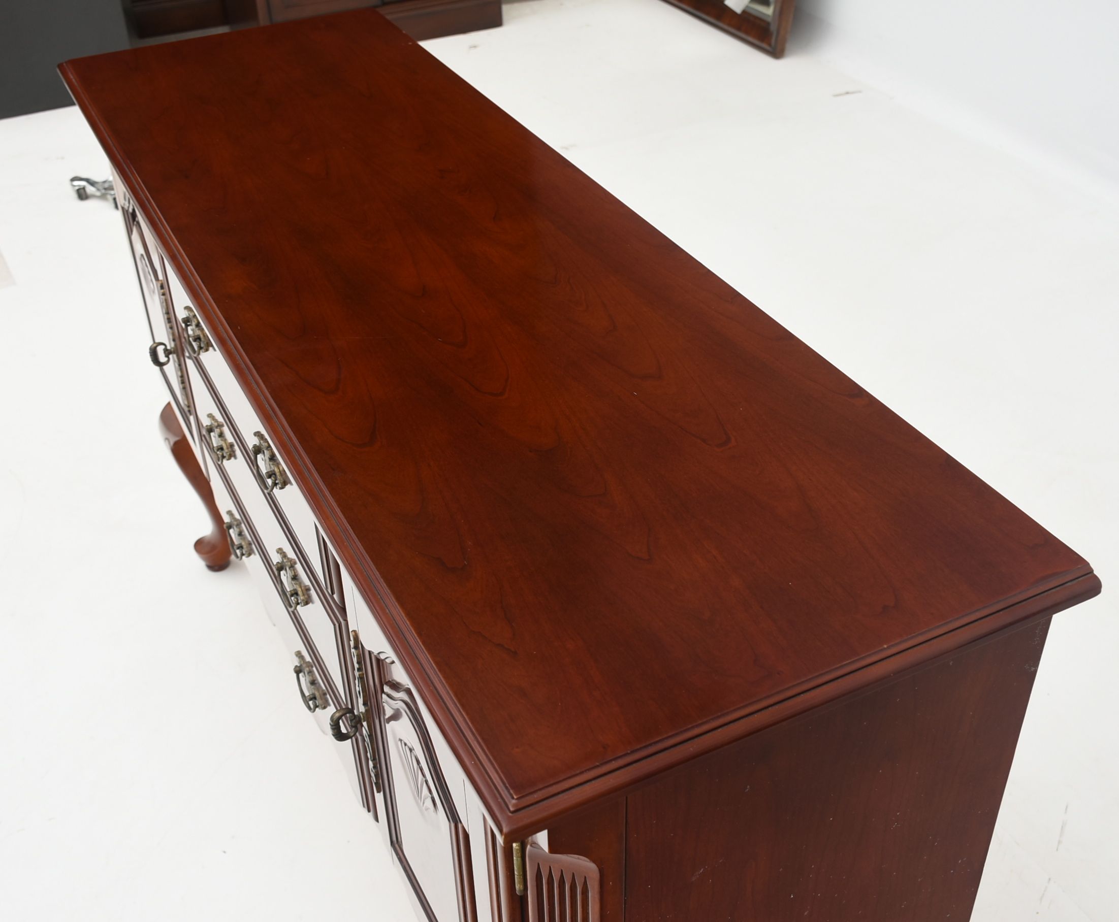 Queen Anne Style Cherry Sideboard