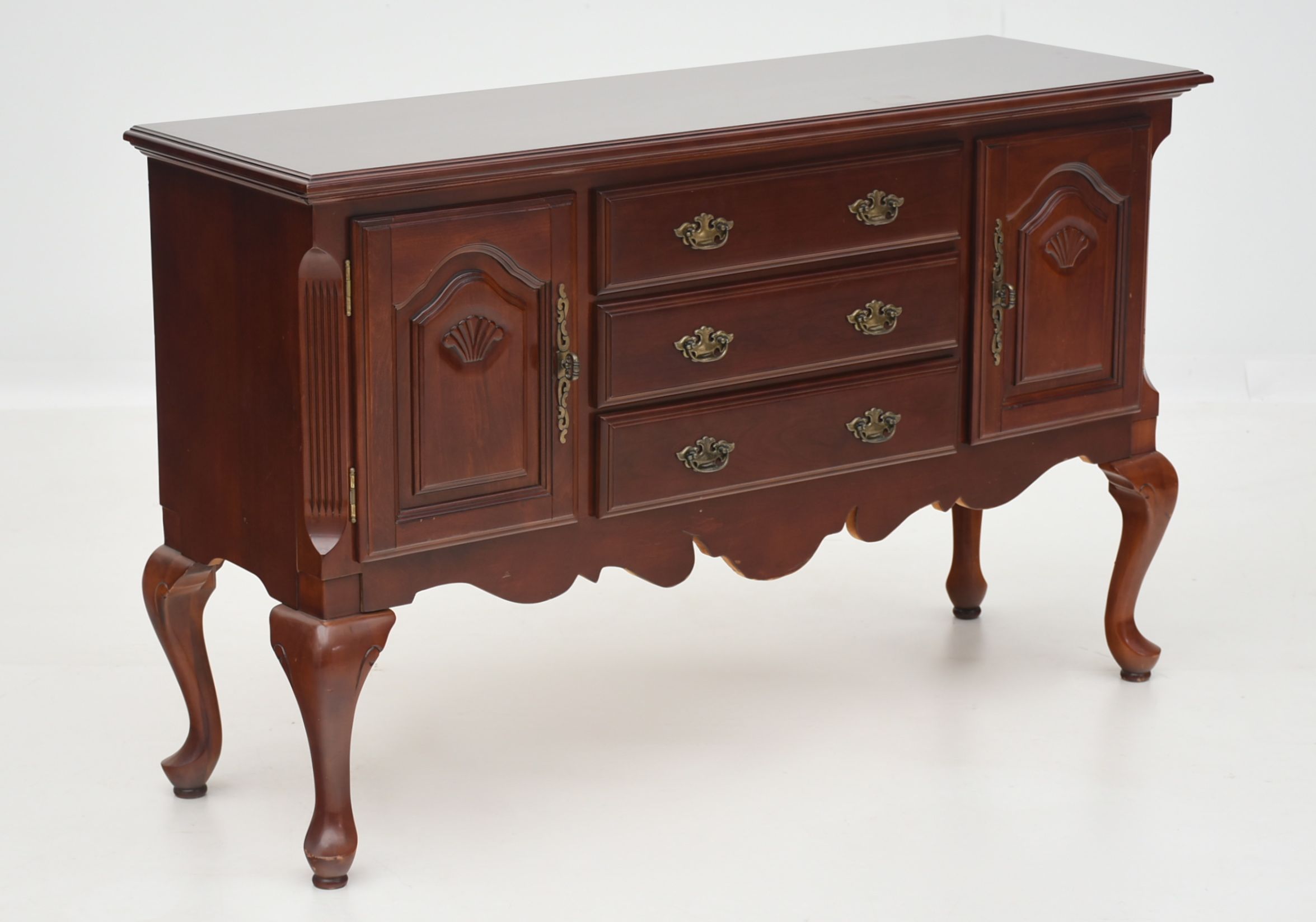 Queen Anne Style Cherry Sideboard