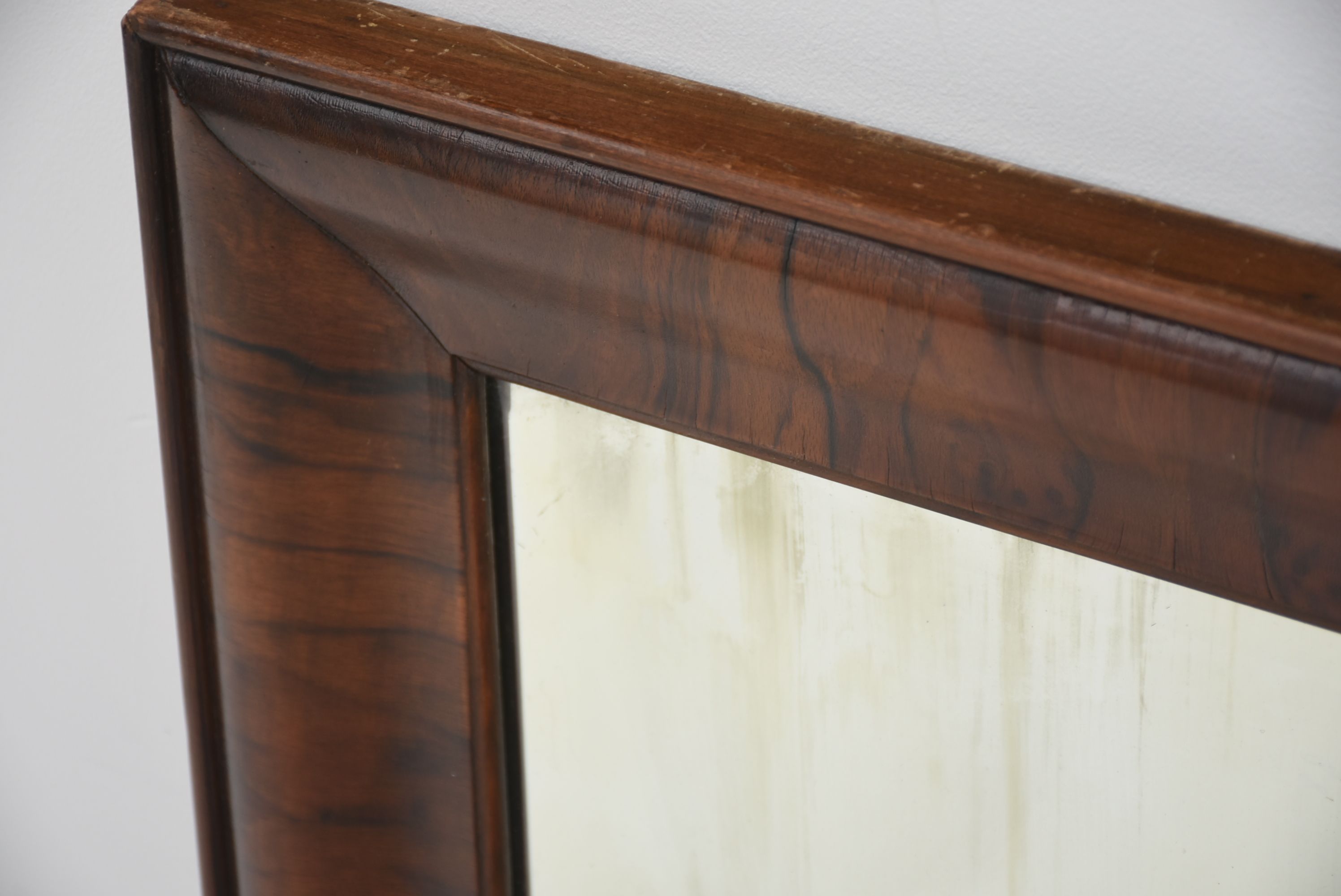 Mahogany Veneer Empire Style Mirror