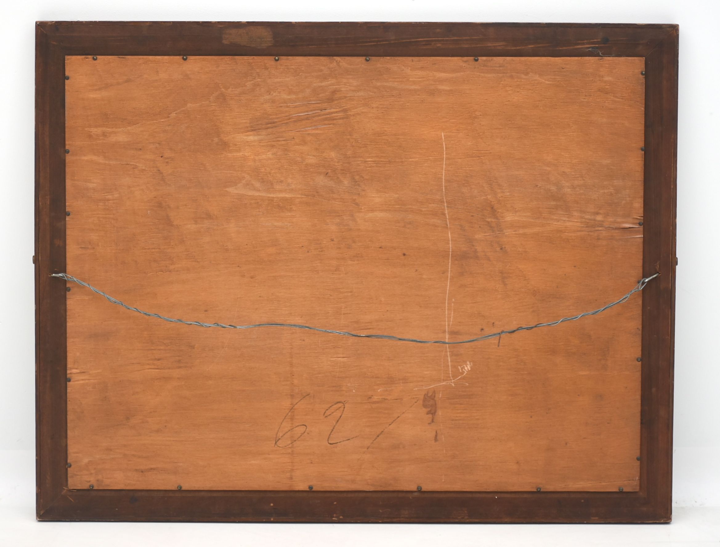 Mahogany Veneer Empire Style Mirror