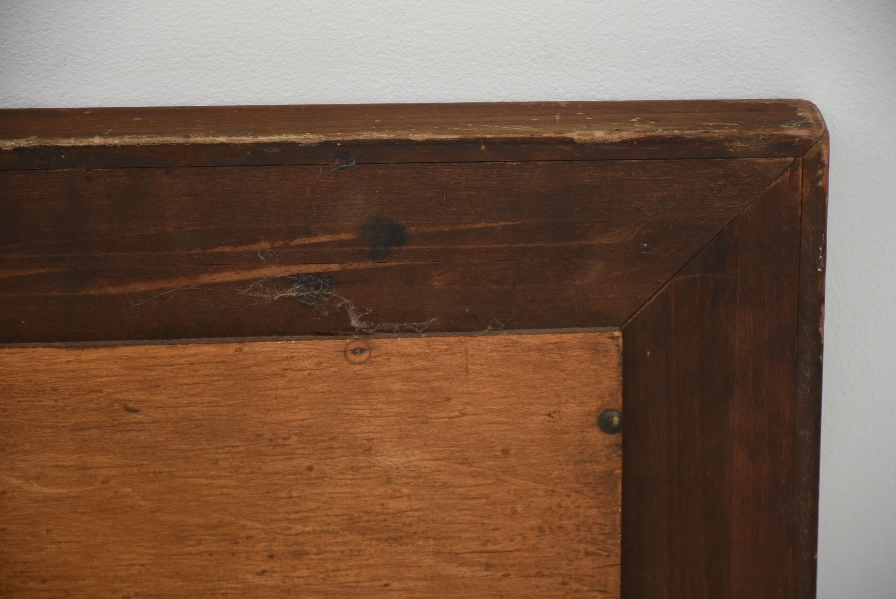 Mahogany Veneer Empire Style Mirror