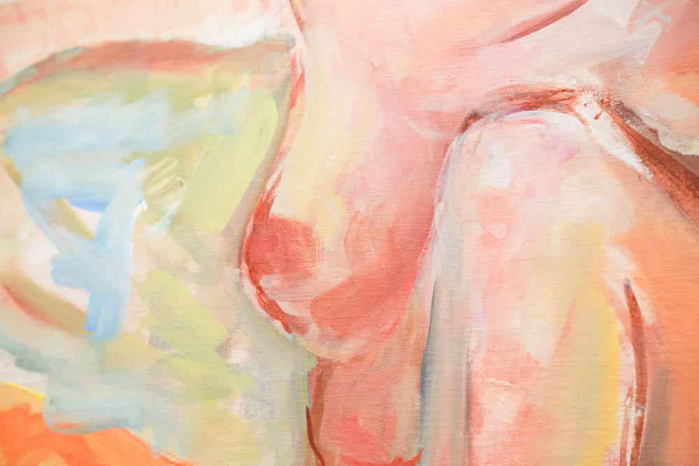 Robert O'Neal Oil on Canvas Nude Female Portrait