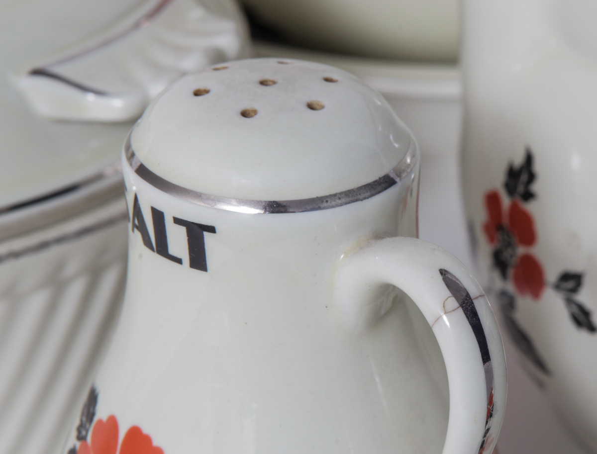 Collection of Halls "Red Poppy Radiance" Kitchen Ware
