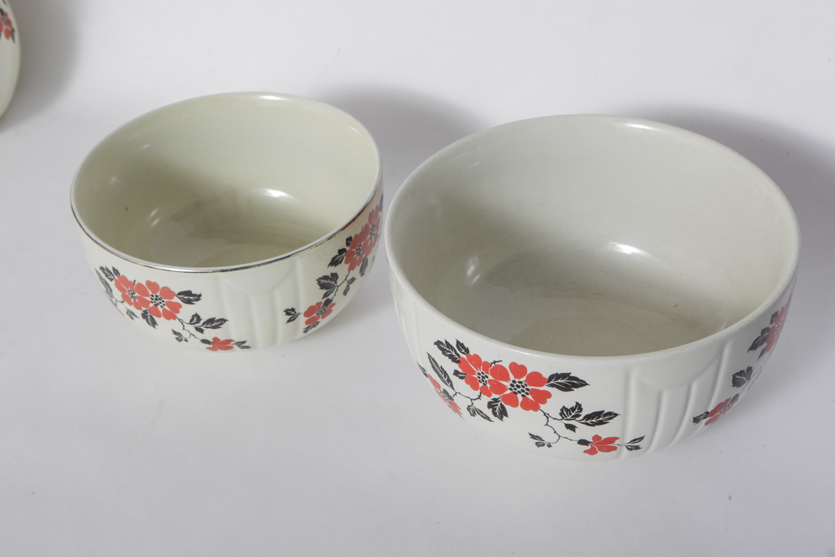 Collection of Halls "Red Poppy Radiance" Kitchen Ware
