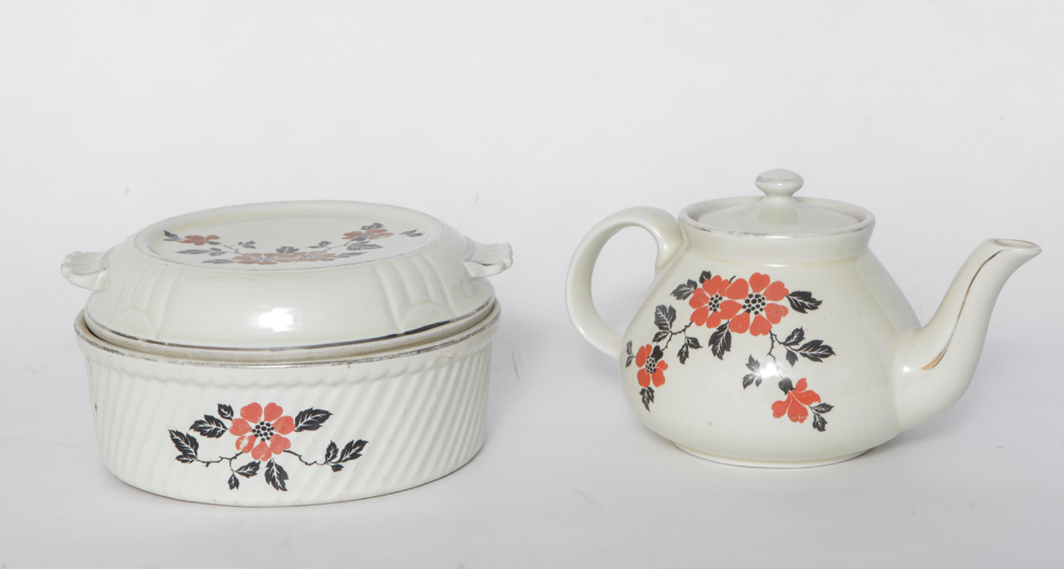 Collection of Halls "Red Poppy Radiance" Kitchen Ware