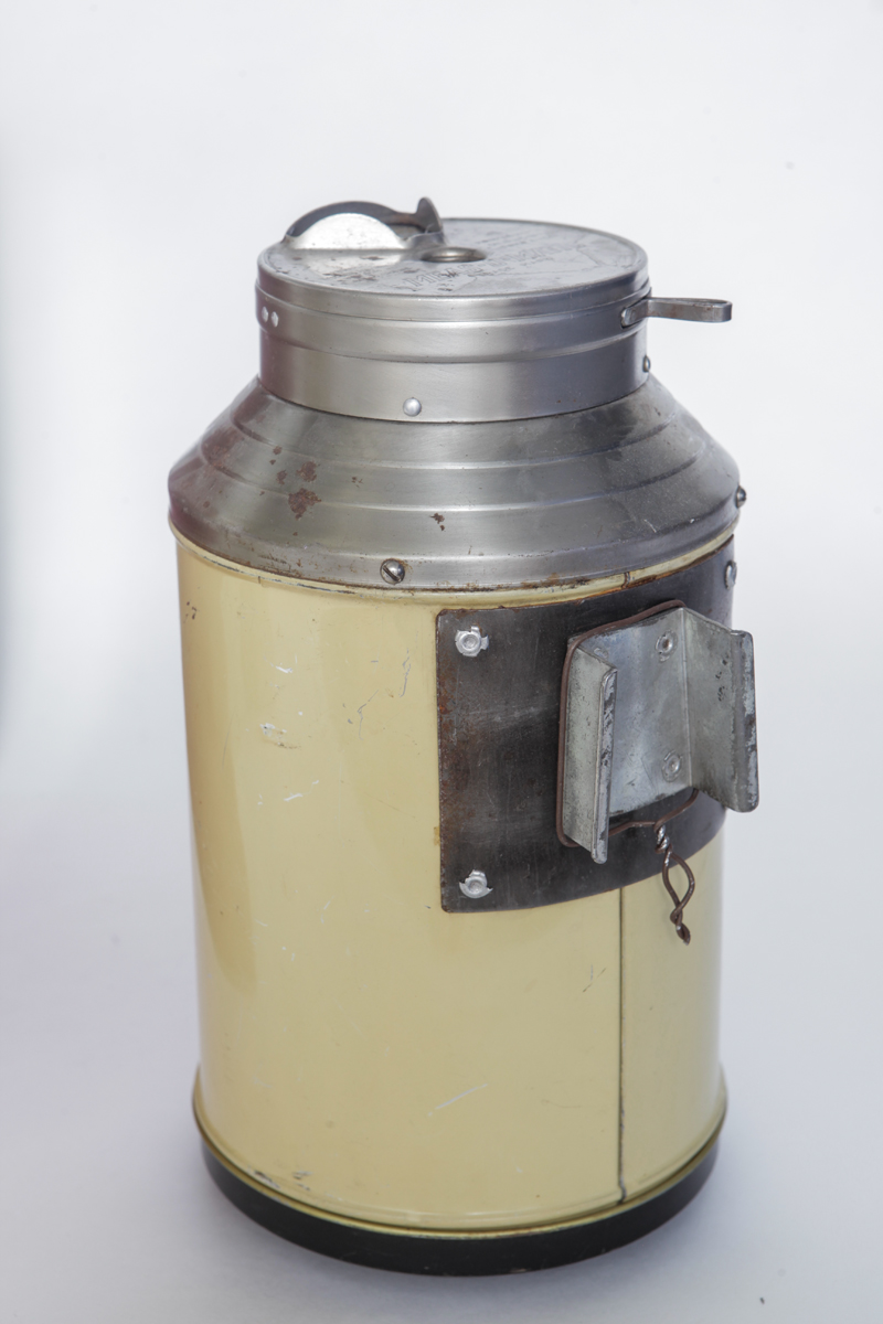 Vintage Hall's Metal Kitchen Storage in "Red Poppy Radiance"