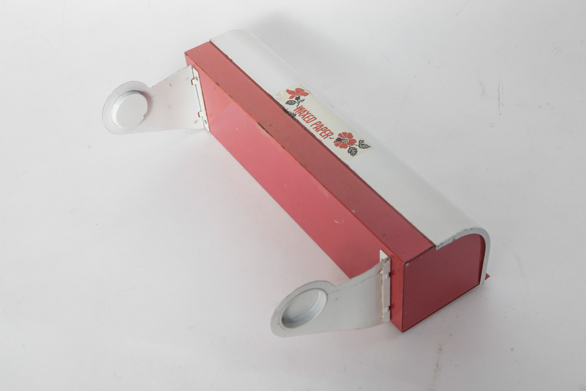 Vintage Hall's Metal Kitchen Storage in "Red Poppy Radiance"