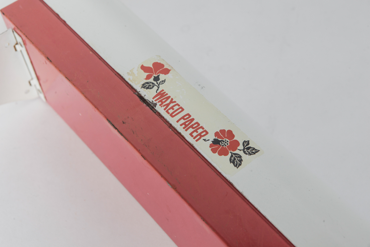 Vintage Hall's Metal Kitchen Storage in "Red Poppy Radiance"