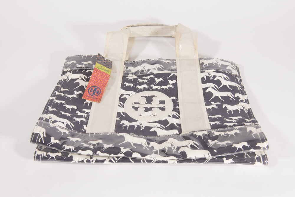 Tory Burch Equestrian Rider Wild Neverfull Canvas Tote