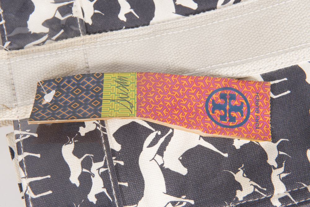 Tory Burch Equestrian Rider Wild Neverfull Canvas Tote