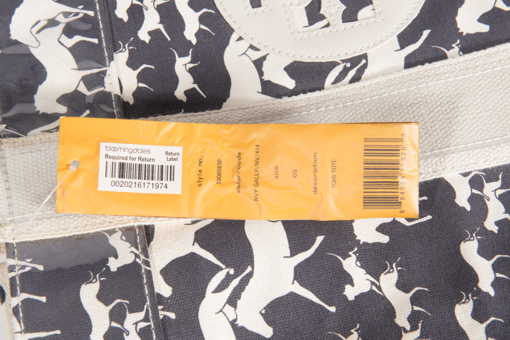 Tory Burch Equestrian Rider Wild Neverfull Canvas Tote