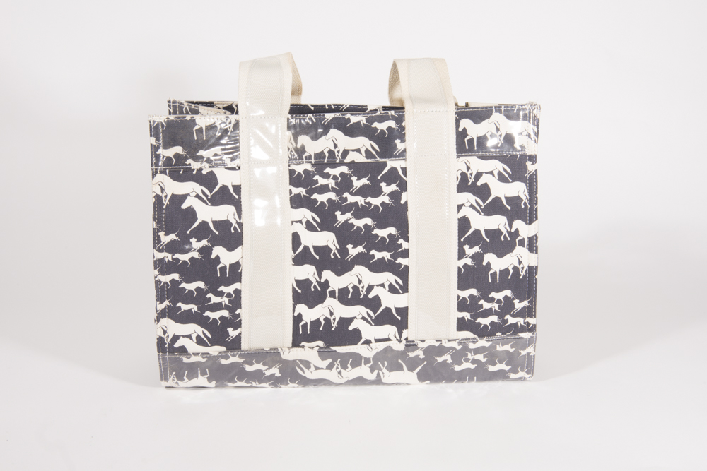 Tory Burch Equestrian Rider Wild Neverfull Canvas Tote