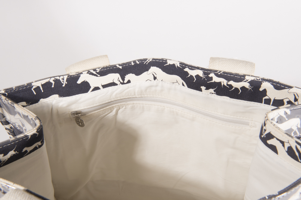 Tory Burch Equestrian Rider Wild Neverfull Canvas Tote