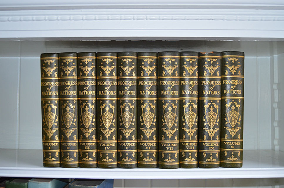 10 Volumes "Progress of Nations"