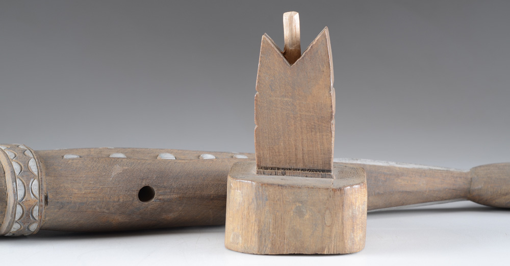 Carved Wood Fish Sculpture