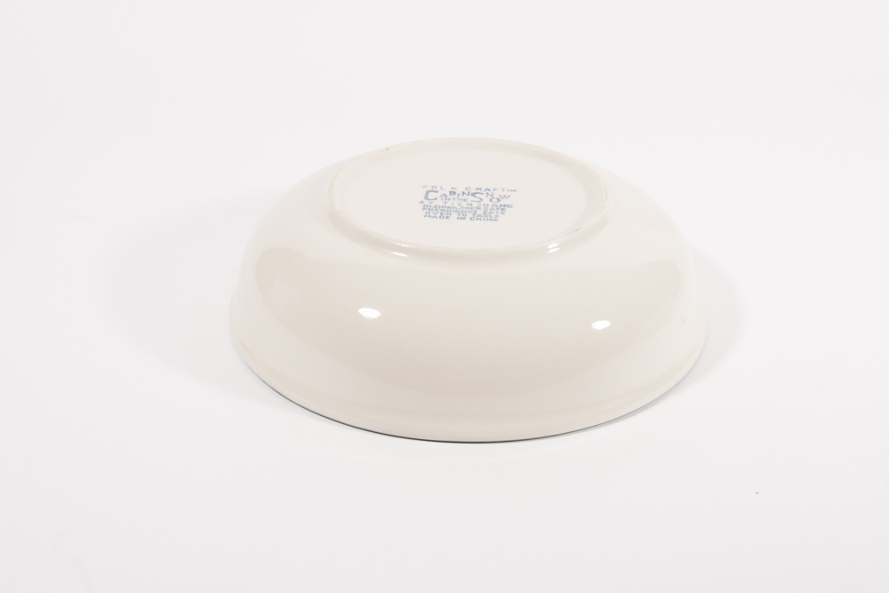 Folk Craft "Cabin in the Snow" Servingware