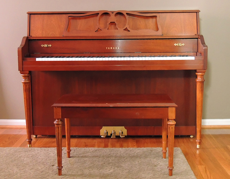 Yamaha Upright Acoustic Piano with Bench