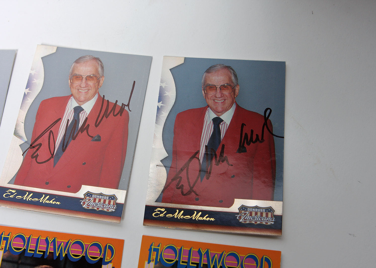 Grouping of Autographed Ed McMahon Collectors' Cards