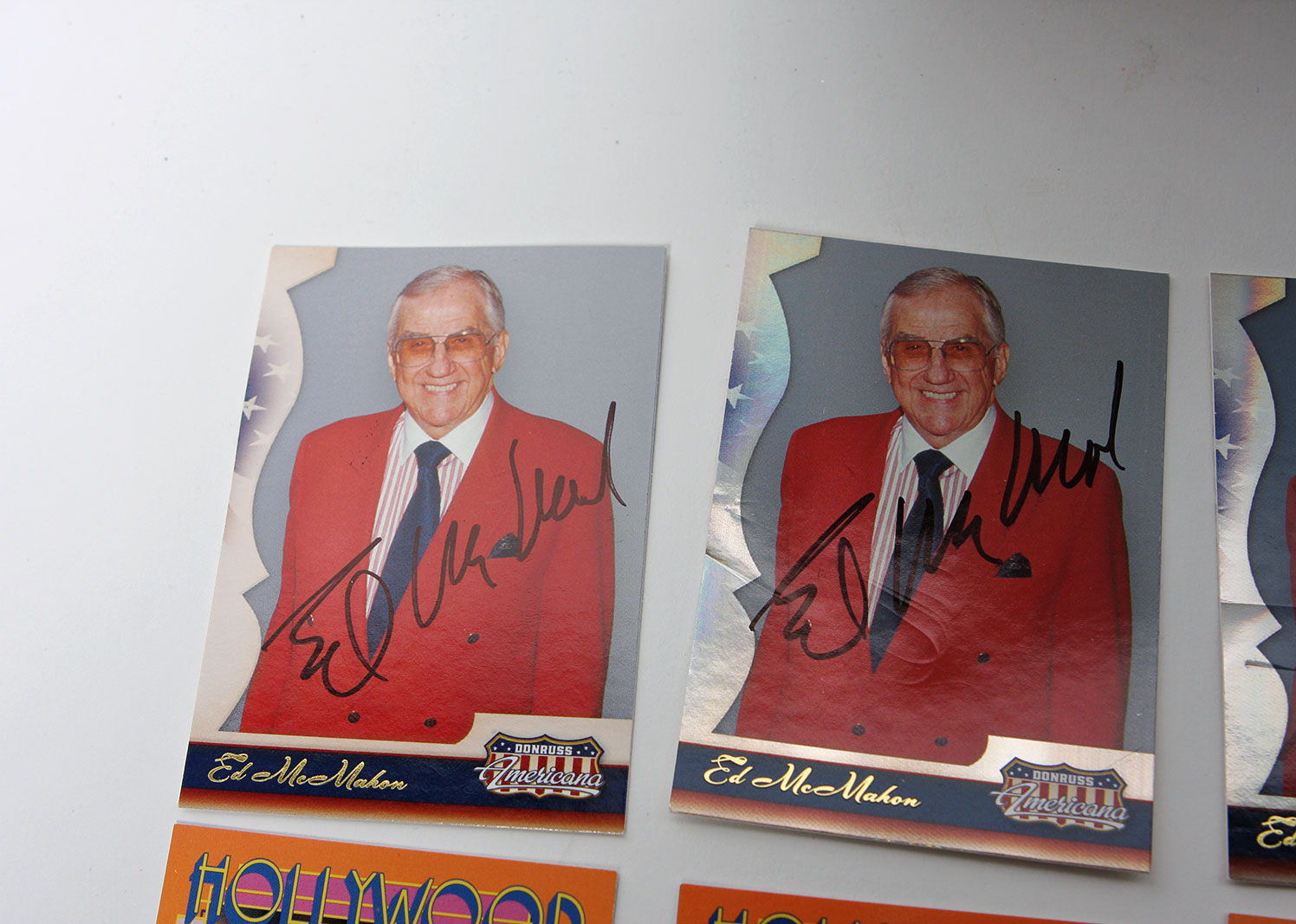 Grouping of Autographed Ed McMahon Collectors' Cards
