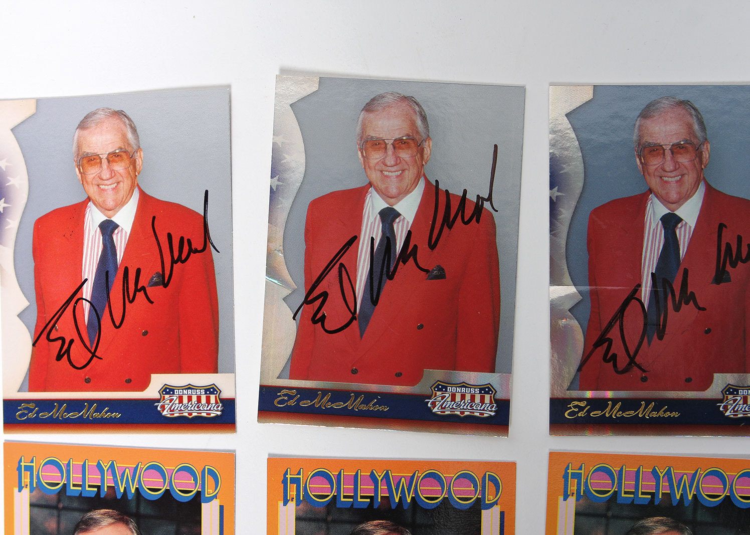 Grouping of Autographed Ed McMahon Collectors' Cards